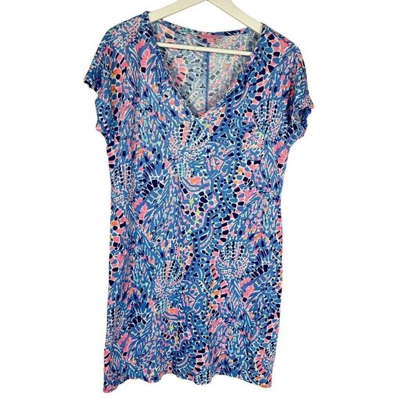 Lilly Pulitzer Duval Dress Tic Tac Tile Allover size XS - Picture 2 of 8